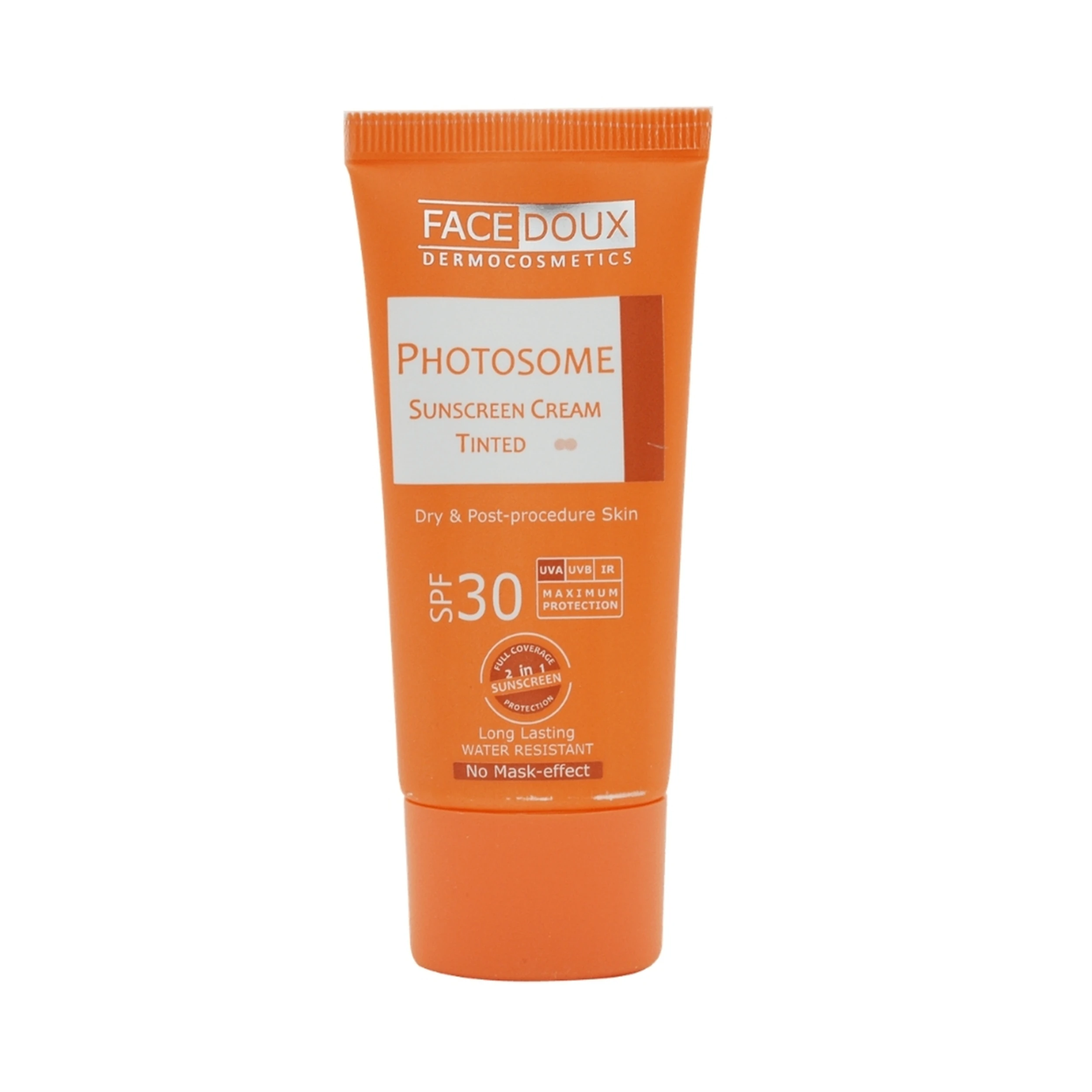 کرم ضد آفتاب رنگی بژ طبیعی فوتوزوم SPF 30 فیس دوکس حجم 40 میلی لیتر