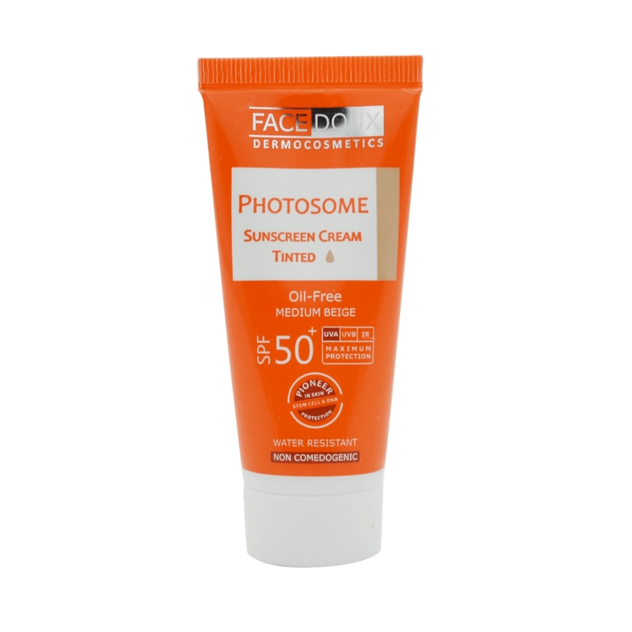 کرم ضد آفتاب بژ متوسط فوتوزوم فیس دوکس ⁺SPF50 حجم ۴۰ میلی لیتر
