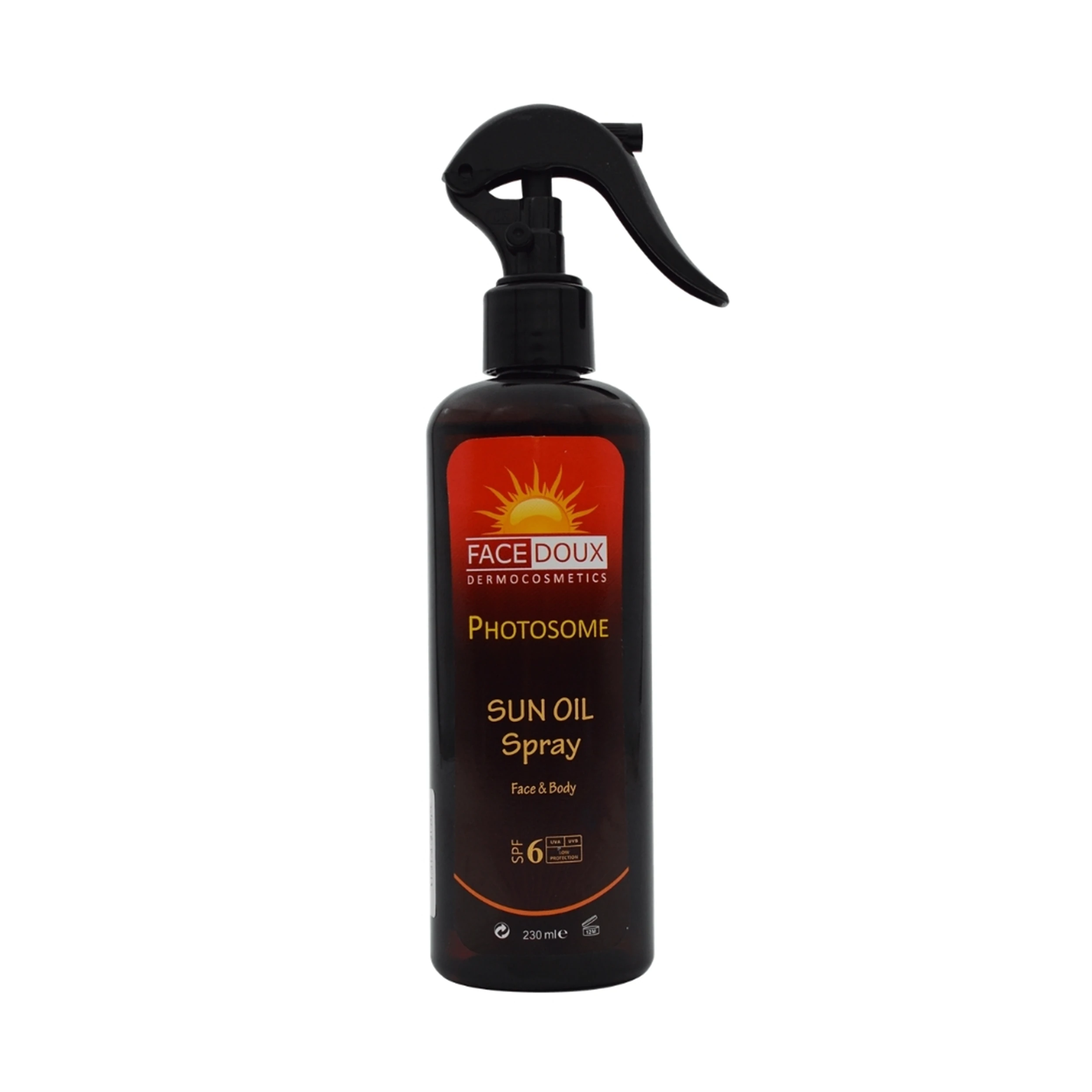 اسپری روغن آفتاب فوتوزوم فیس دوکس SPF 6 حجم ۲۳۰ میلی لیتر