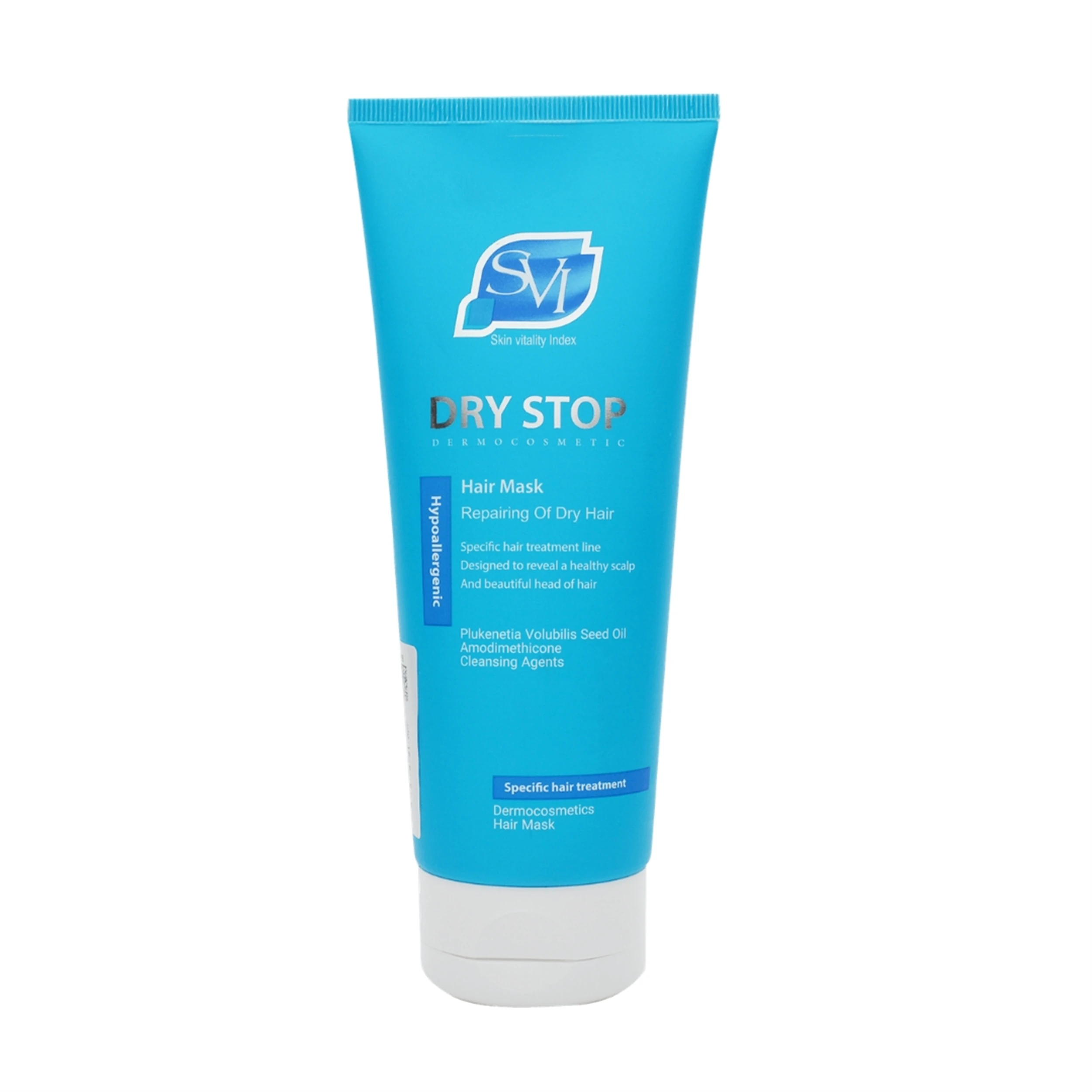 ماسک مو اس وی آی مدل DRY STOP مناسب موی خشک و آسیب دیده حجم 200 میلی لیتر